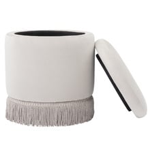 Hepburn Velvet Storage Ottoman